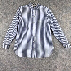 Old Navy Womens Button Up Shirt Striped Button Up The Tunic